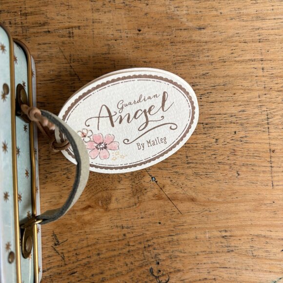 NWT! Maileg - Little Sister Angel Mouse in Suitcase - Picture 5 of 7